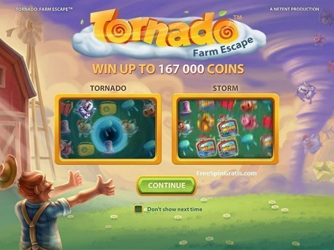 New slot-machine from Net Entertainment - Tornado: Farm Escape
