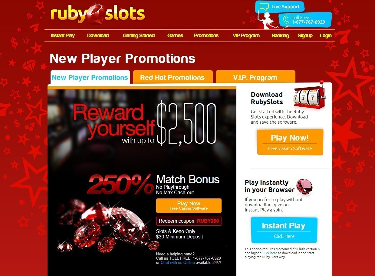 Promotions RubySlots Сasino