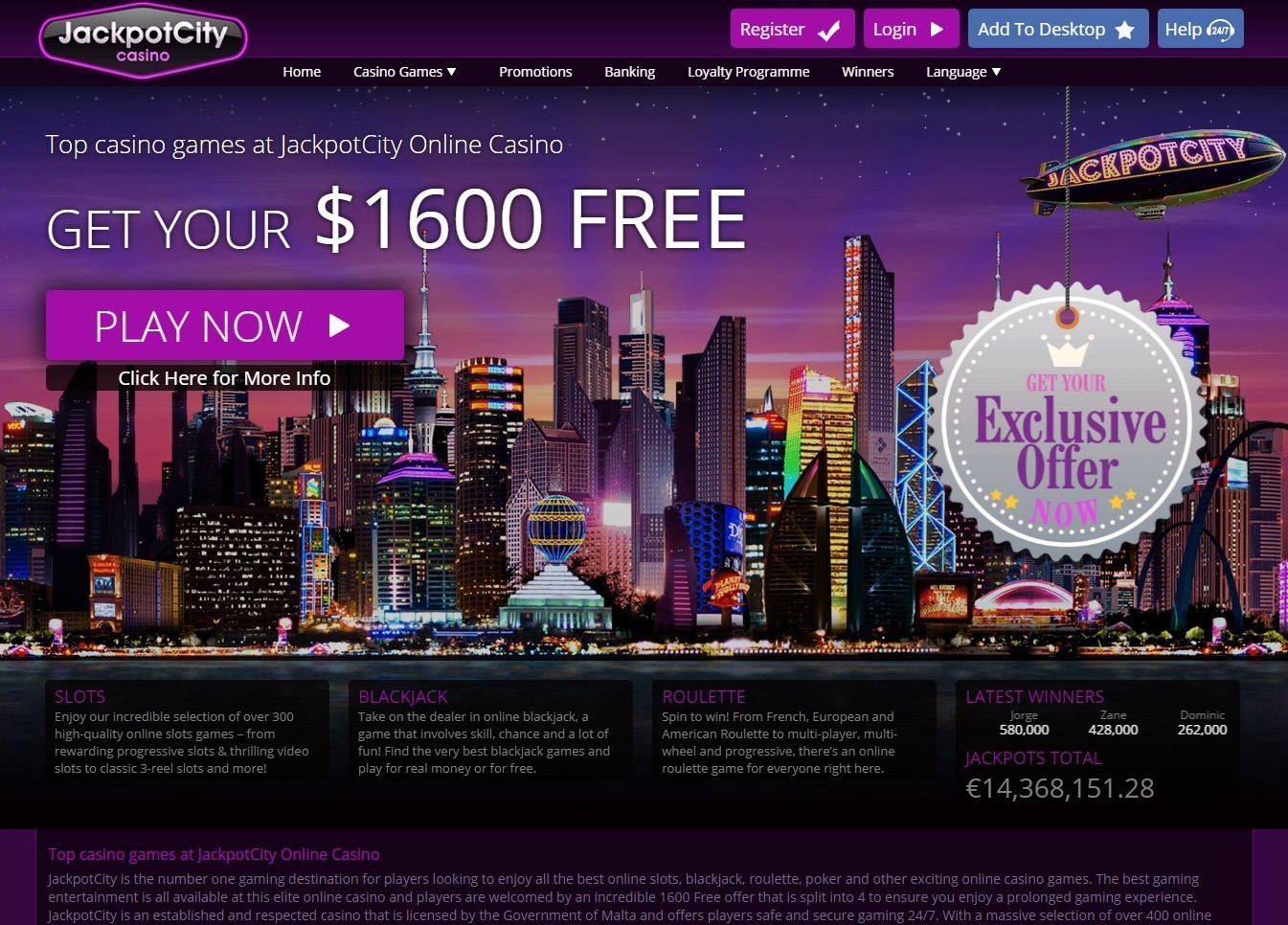 Jackpot City Casino