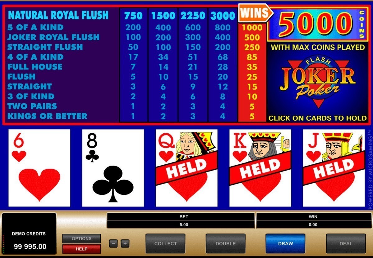 Video Poker online