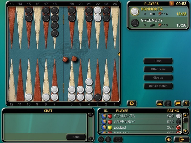 Online Backgammon