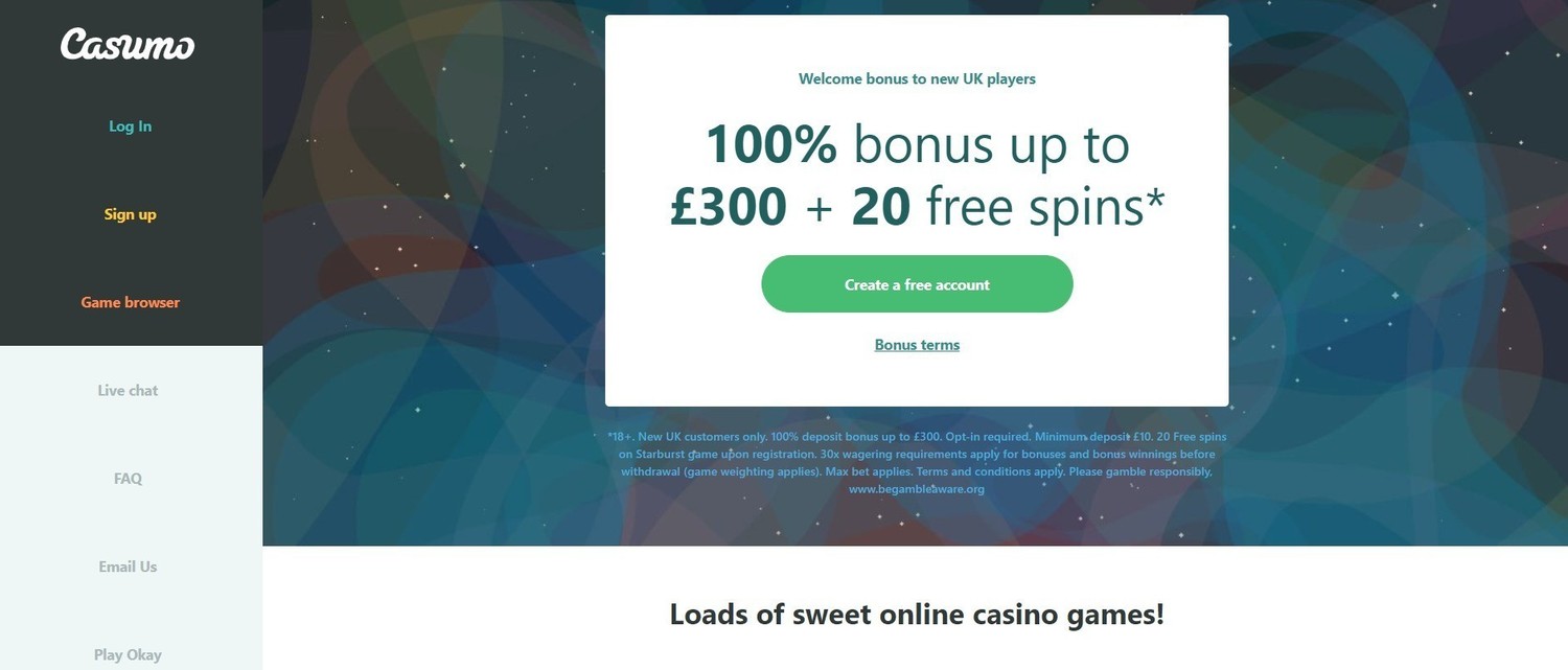 Casumo bonuses